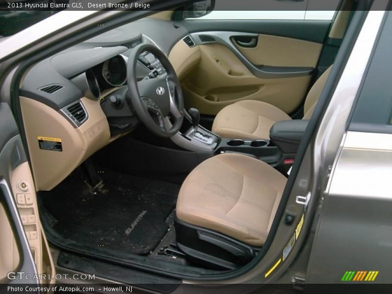 Desert Bronze / Beige 2013 Hyundai Elantra GLS