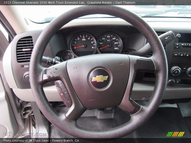 Graystone Metallic / Dark Titanium 2013 Chevrolet Silverado 1500 Work Truck Extended Cab