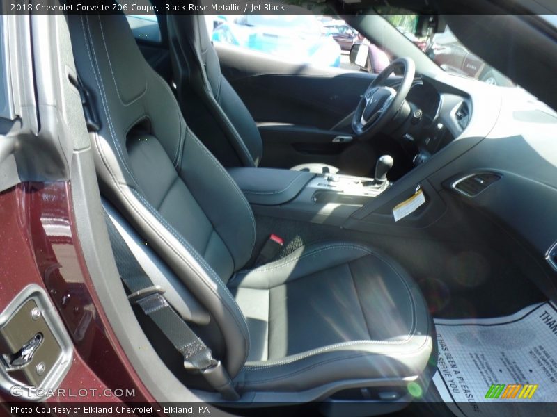 Black Rose Metallic / Jet Black 2018 Chevrolet Corvette Z06 Coupe