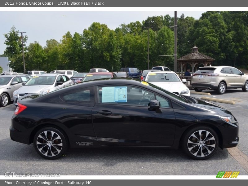 Crystal Black Pearl / Black 2013 Honda Civic Si Coupe