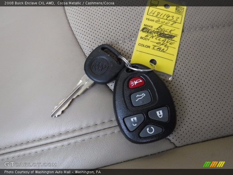 Cocoa Metallic / Cashmere/Cocoa 2008 Buick Enclave CXL AWD