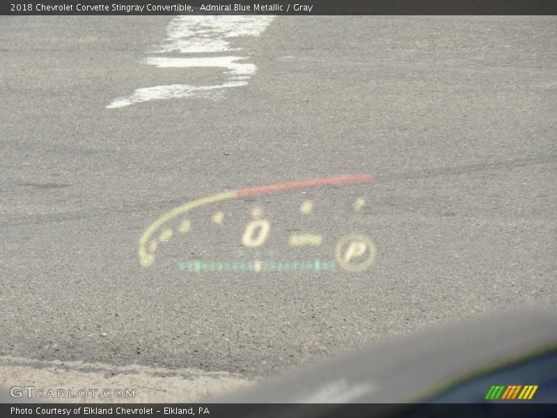 Admiral Blue Metallic / Gray 2018 Chevrolet Corvette Stingray Convertible