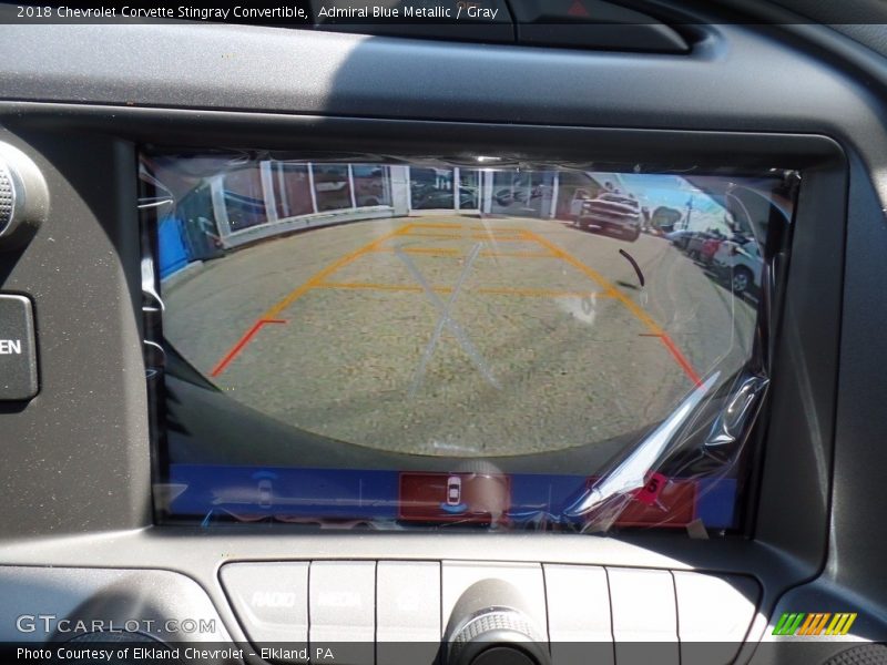 Admiral Blue Metallic / Gray 2018 Chevrolet Corvette Stingray Convertible