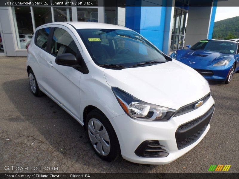Summit White / Jet Black 2017 Chevrolet Spark LS