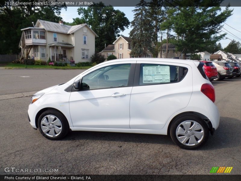Summit White / Jet Black 2017 Chevrolet Spark LS
