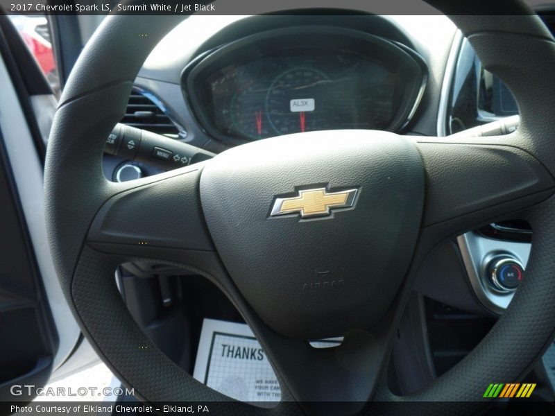 Summit White / Jet Black 2017 Chevrolet Spark LS