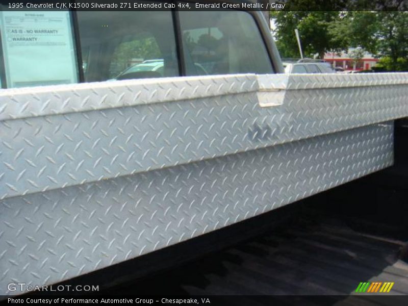 Emerald Green Metallic / Gray 1995 Chevrolet C/K K1500 Silverado Z71 Extended Cab 4x4