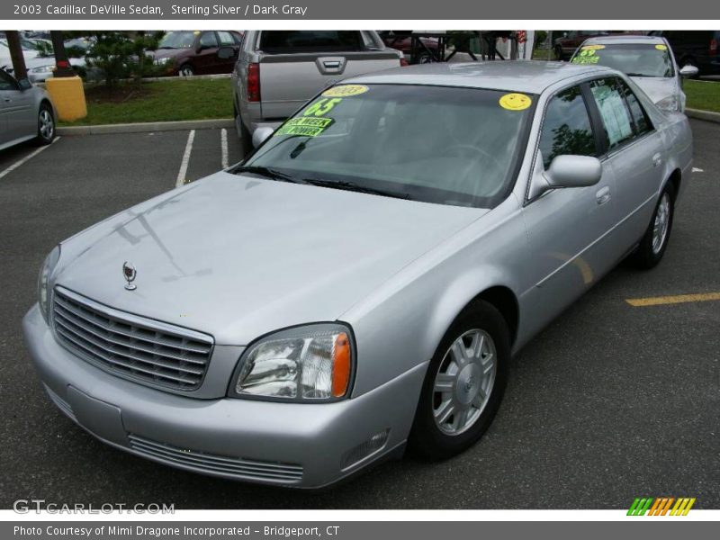 Sterling Silver / Dark Gray 2003 Cadillac DeVille Sedan