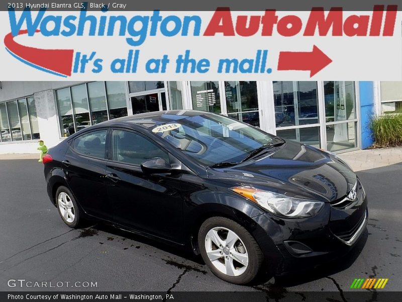 Black / Gray 2013 Hyundai Elantra GLS