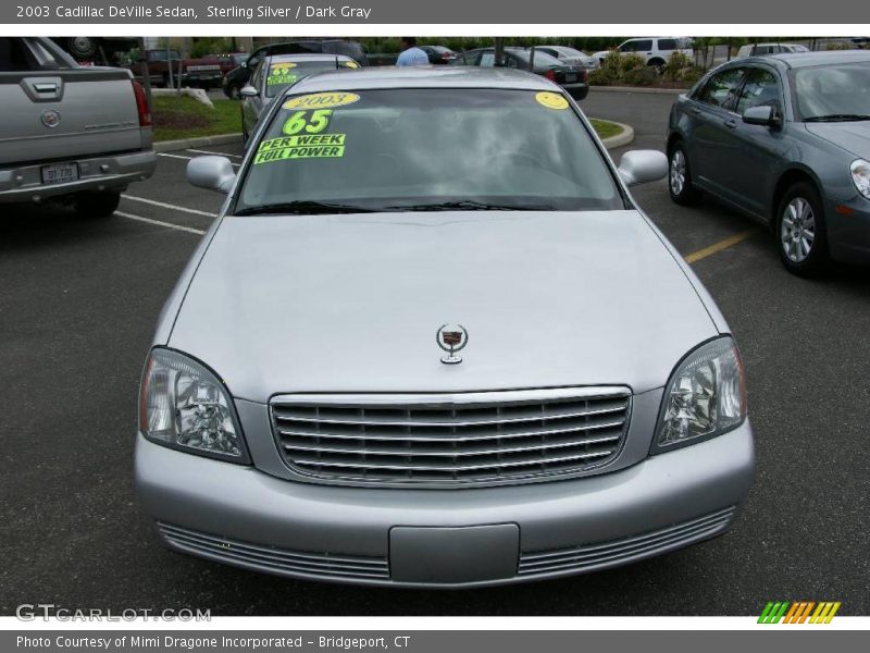 Sterling Silver / Dark Gray 2003 Cadillac DeVille Sedan