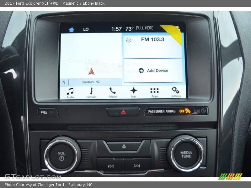 Magnetic / Ebony Black 2017 Ford Explorer XLT 4WD