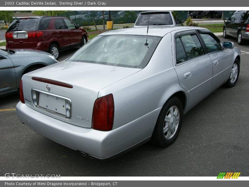 Sterling Silver / Dark Gray 2003 Cadillac DeVille Sedan