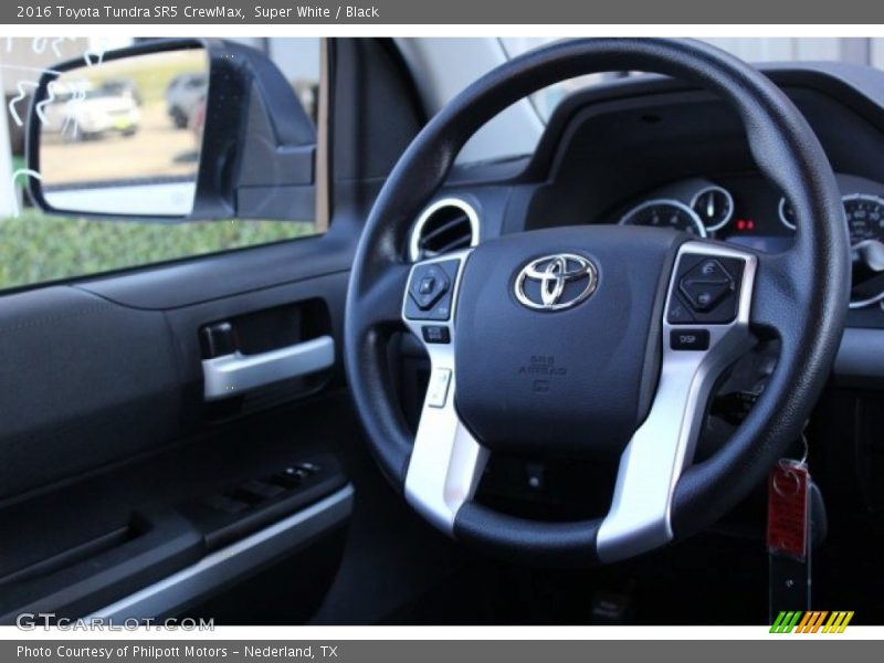 Super White / Black 2016 Toyota Tundra SR5 CrewMax