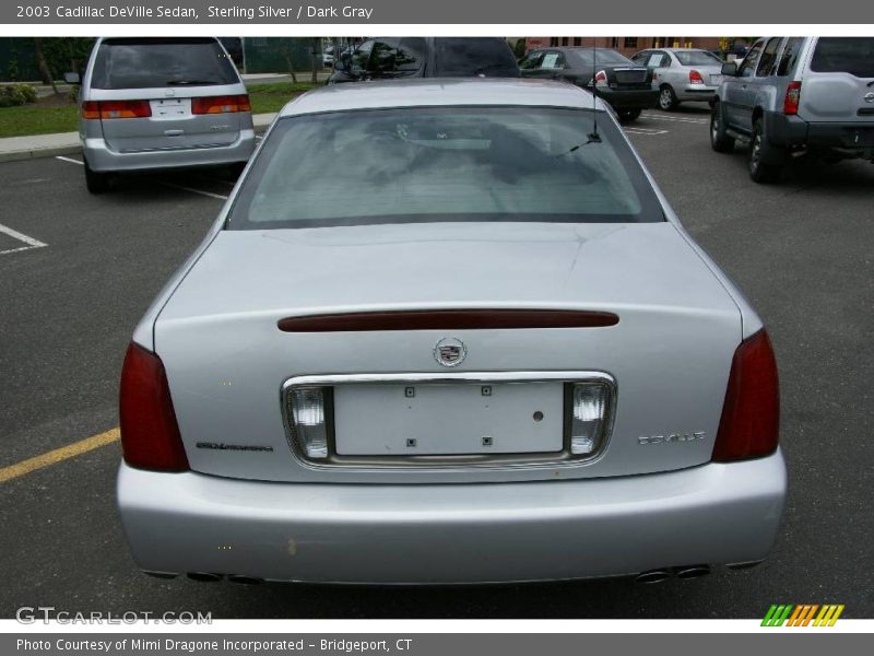 Sterling Silver / Dark Gray 2003 Cadillac DeVille Sedan