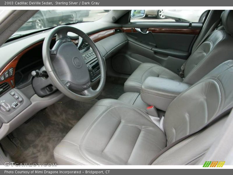 Sterling Silver / Dark Gray 2003 Cadillac DeVille Sedan