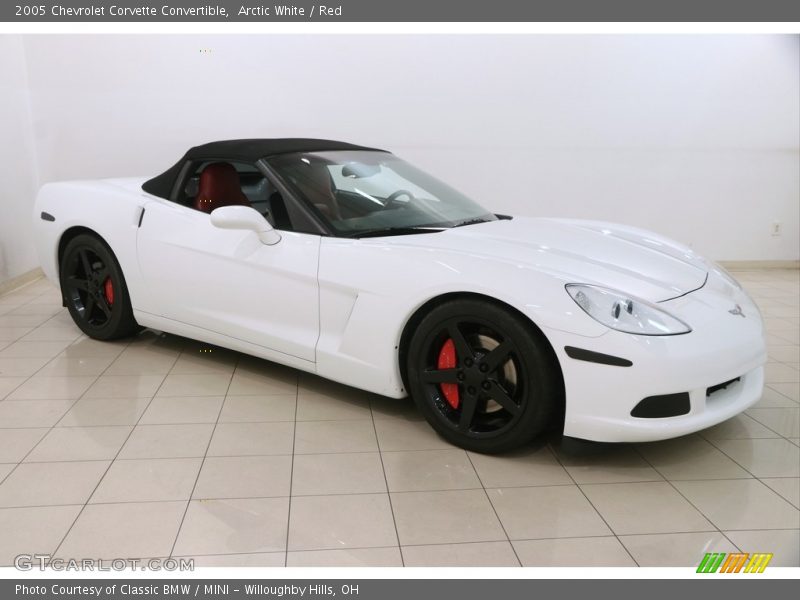 Arctic White / Red 2005 Chevrolet Corvette Convertible