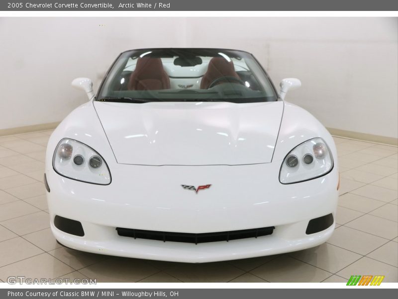 Arctic White / Red 2005 Chevrolet Corvette Convertible