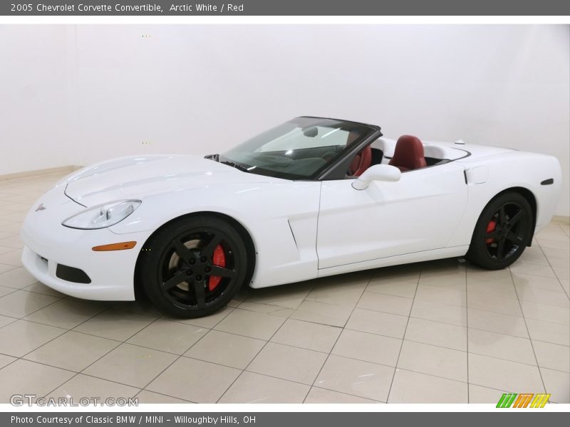 Arctic White / Red 2005 Chevrolet Corvette Convertible