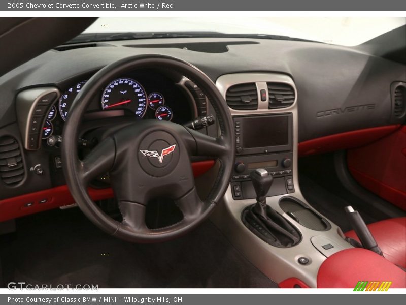 Arctic White / Red 2005 Chevrolet Corvette Convertible