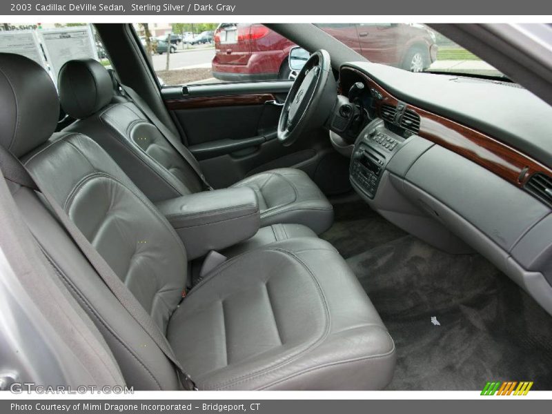 Sterling Silver / Dark Gray 2003 Cadillac DeVille Sedan
