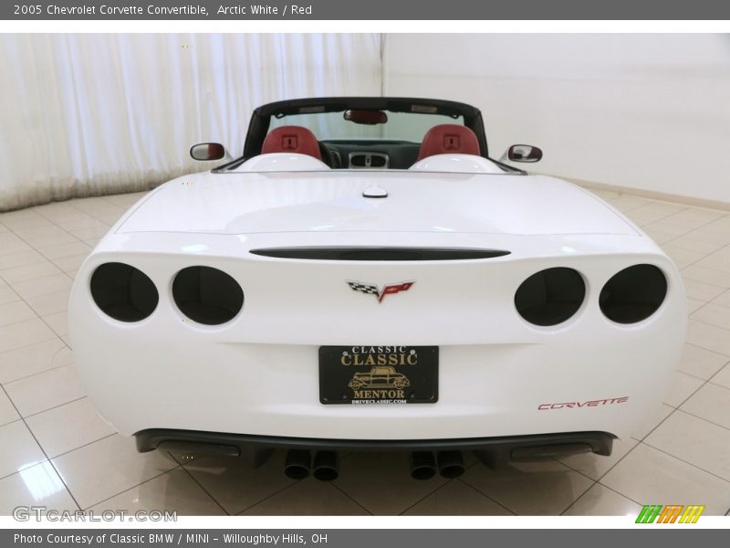 Arctic White / Red 2005 Chevrolet Corvette Convertible