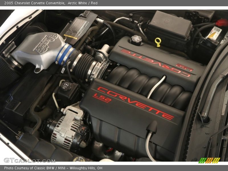 Arctic White / Red 2005 Chevrolet Corvette Convertible