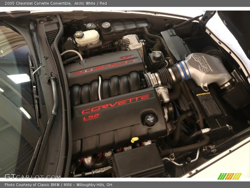 Arctic White / Red 2005 Chevrolet Corvette Convertible