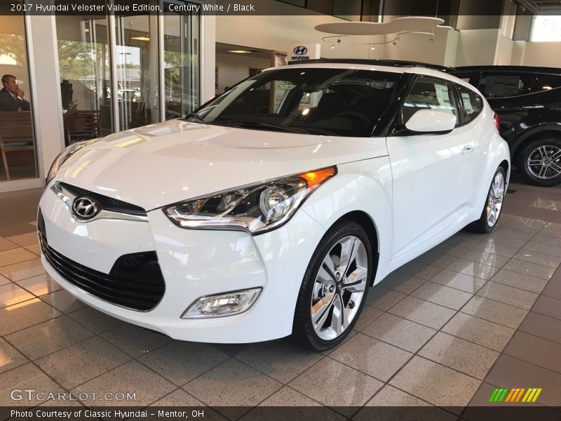 Century White / Black 2017 Hyundai Veloster Value Edition