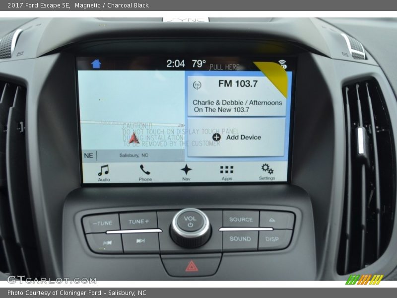 Magnetic / Charcoal Black 2017 Ford Escape SE