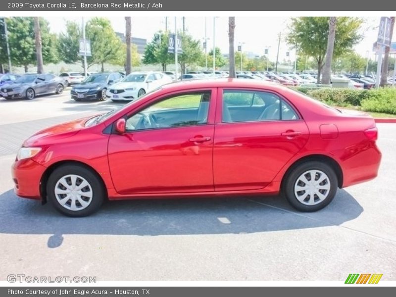 Barcelona Red Metallic / Ash 2009 Toyota Corolla LE