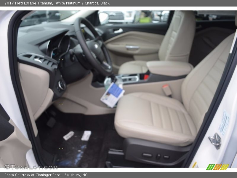 White Platinum / Charcoal Black 2017 Ford Escape Titanium