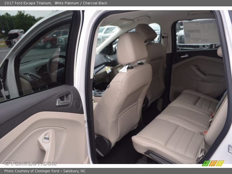 White Platinum / Charcoal Black 2017 Ford Escape Titanium