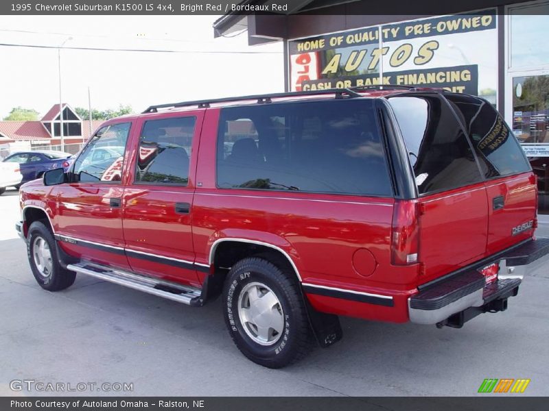 Bright Red / Bordeaux Red 1995 Chevrolet Suburban K1500 LS 4x4