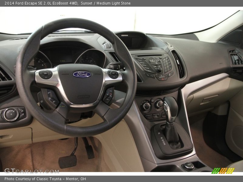 Sunset / Medium Light Stone 2014 Ford Escape SE 2.0L EcoBoost 4WD