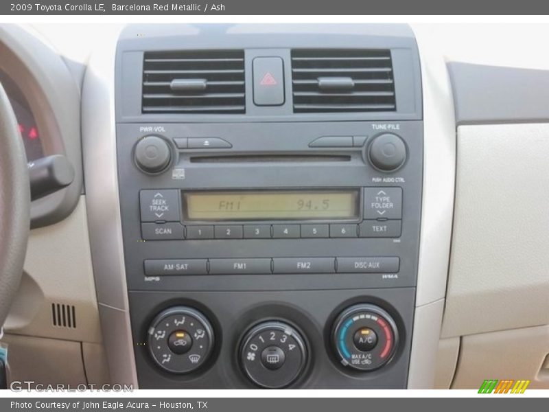 Barcelona Red Metallic / Ash 2009 Toyota Corolla LE