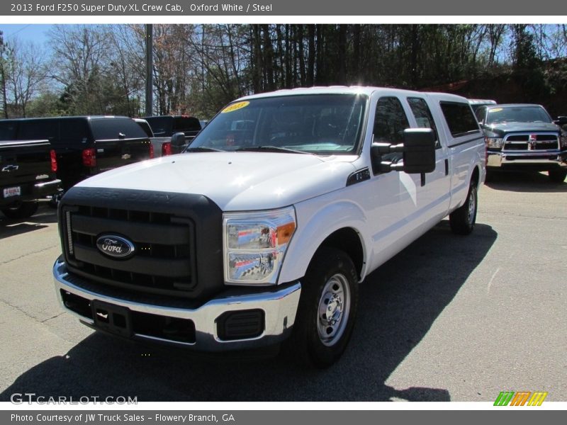 Oxford White / Steel 2013 Ford F250 Super Duty XL Crew Cab