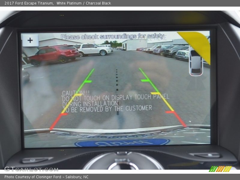 White Platinum / Charcoal Black 2017 Ford Escape Titanium