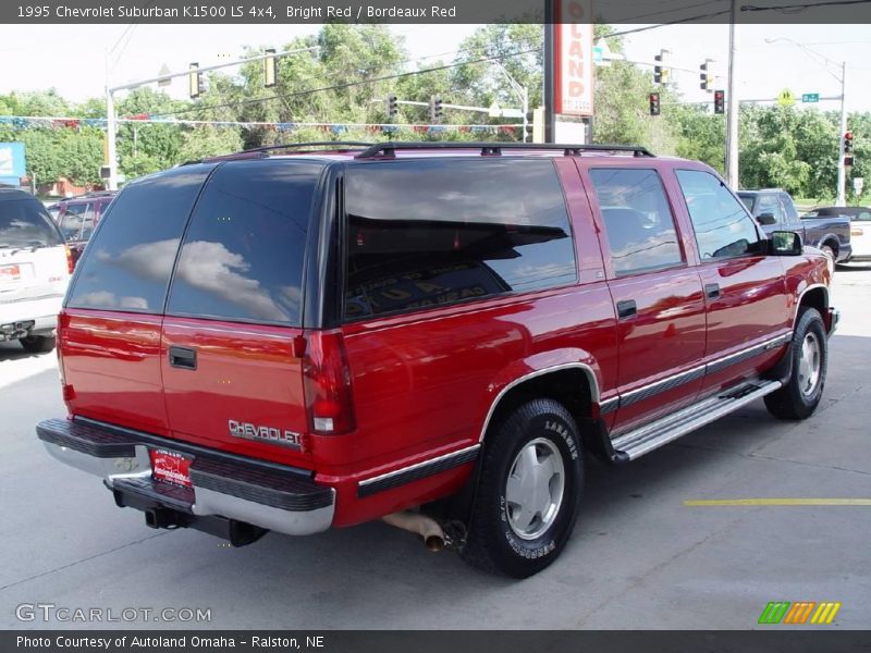 Bright Red / Bordeaux Red 1995 Chevrolet Suburban K1500 LS 4x4