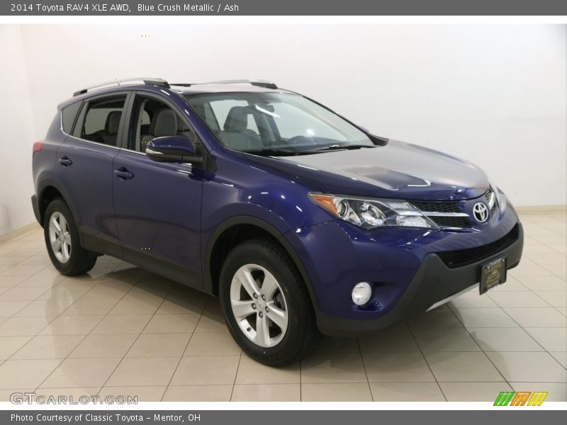 Blue Crush Metallic / Ash 2014 Toyota RAV4 XLE AWD