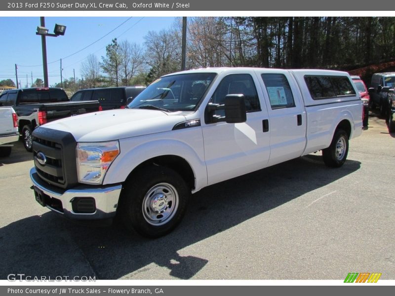 Oxford White / Steel 2013 Ford F250 Super Duty XL Crew Cab