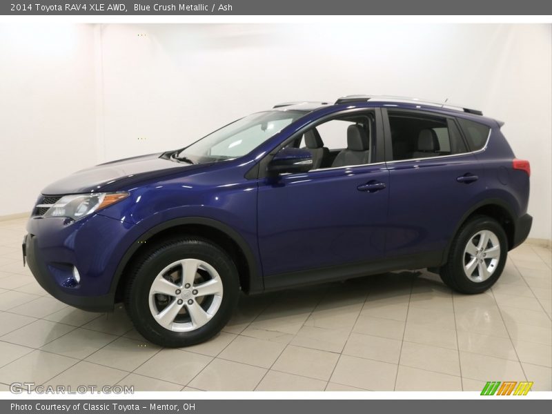 Blue Crush Metallic / Ash 2014 Toyota RAV4 XLE AWD