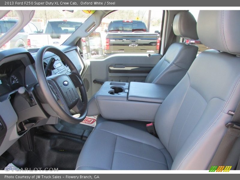 Oxford White / Steel 2013 Ford F250 Super Duty XL Crew Cab