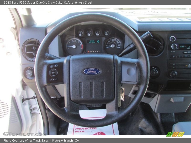 Oxford White / Steel 2013 Ford F250 Super Duty XL Crew Cab