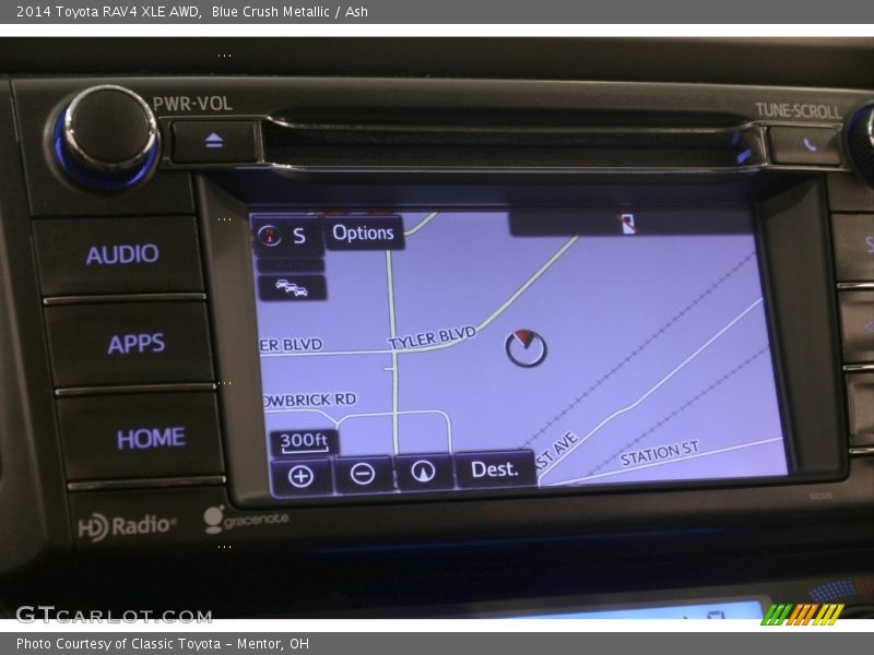 Blue Crush Metallic / Ash 2014 Toyota RAV4 XLE AWD