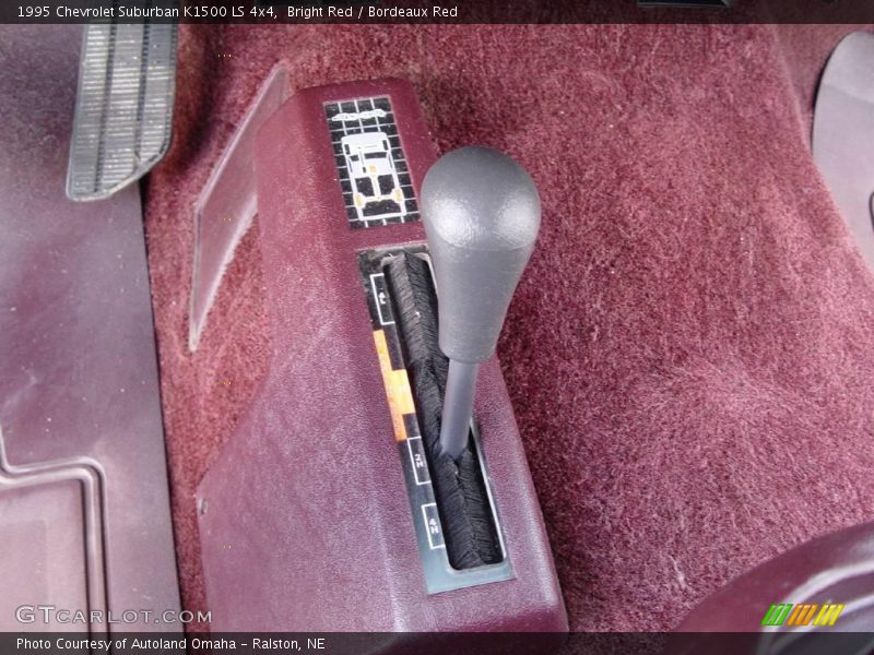 Bright Red / Bordeaux Red 1995 Chevrolet Suburban K1500 LS 4x4