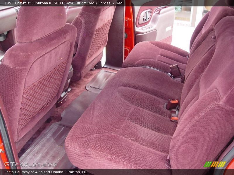 Bright Red / Bordeaux Red 1995 Chevrolet Suburban K1500 LS 4x4