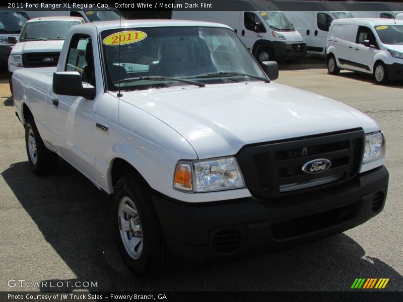 Oxford White / Medium Dark Flint 2011 Ford Ranger XL Regular Cab