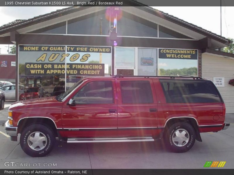 Bright Red / Bordeaux Red 1995 Chevrolet Suburban K1500 LS 4x4