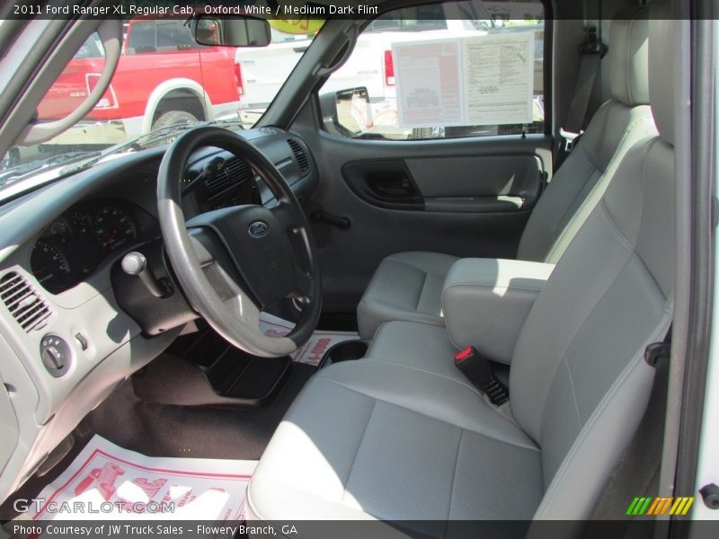 Oxford White / Medium Dark Flint 2011 Ford Ranger XL Regular Cab