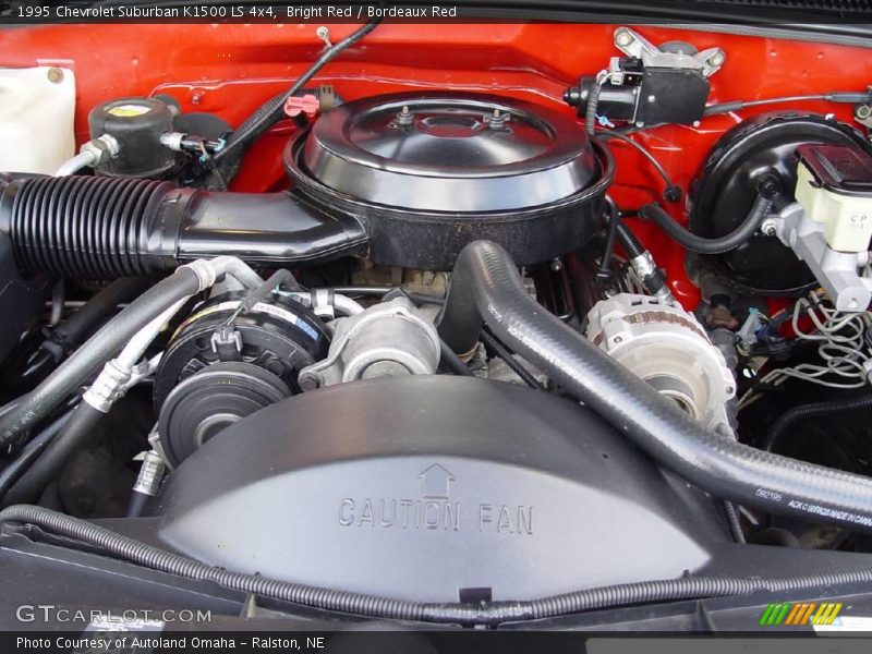 Bright Red / Bordeaux Red 1995 Chevrolet Suburban K1500 LS 4x4
